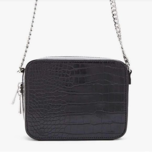 Faux Crocodile Leather Crossbody Bag - Picture 3 of 3